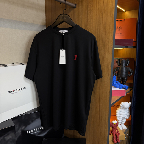 Ami Paris Logo T-shirt ( İthal-Ütü İstemez-NFC Aktif) 