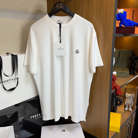 Moncler Logo T-shirt ( İthal-Ütü İstemez-NFC Aktif) - Beyaz
