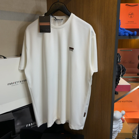 Zegna Logo T-shirt ( İthal-Ütü İstemez-NFC Aktif) 