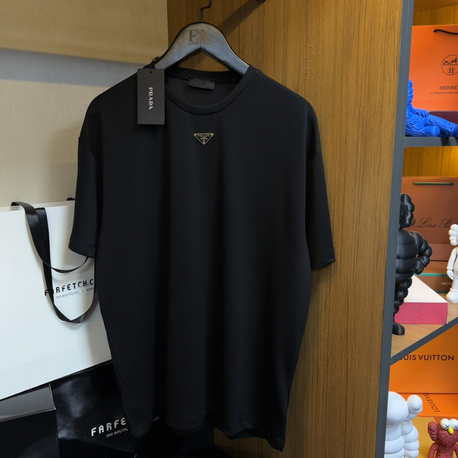 Prada Logo T-shirt ( İthal-Ütü İstemez-NFC Aktif)