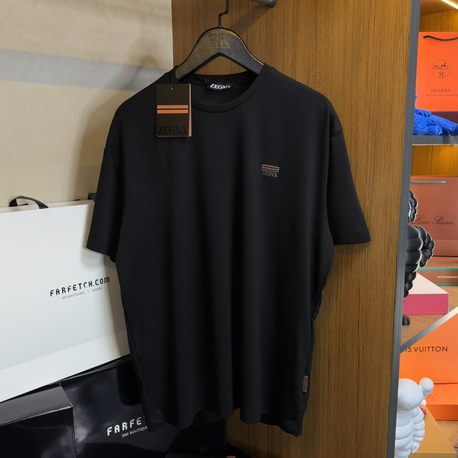 Zegna Logo T-shirt ( İthal-Ütü İstemez-NFC Aktif) 