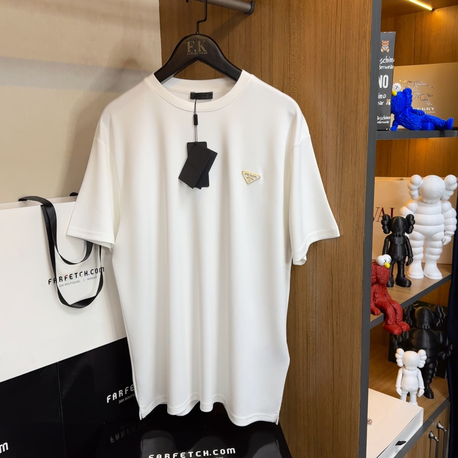 Prada Logo T-shirt ( İthal-Ütü İstemez-NFC Aktif)