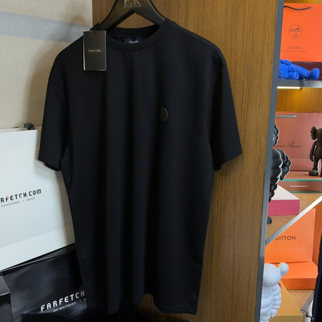 Tom Ford Deri Logo T-shirt ( İthal-Ütü İstemez-NFC Aktif) 