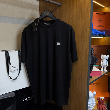 Dolce & Gabbana Logo Plaque T-shirt ( İthal-Ütü İstemez-NFC Aktif)