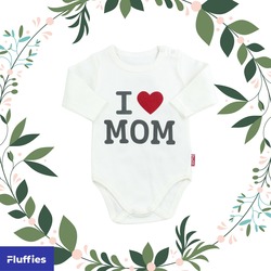 Kalpli Mom Baskılı Body 0-3 / 3-6 / 6-9  / 9-12 / 12-18 Ay