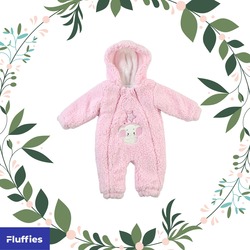 Filli Peluş Tulum (Pembe) 0-3 / 3-6 / 6-9 / 9-12 Ay 