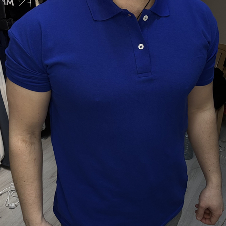 SAKS MAVİSİ POLO YAKA TİŞÖRT
