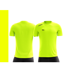 FOREAK FİLE DETAYLI NEON SARI ANTRENMAN TİŞÖRT