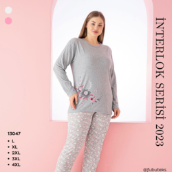 YAZLIK BATTAL KADIN PİJAMA TAKIMI - 13047 FUŞYA