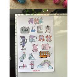 okul temeli sticker (1 sayfa)