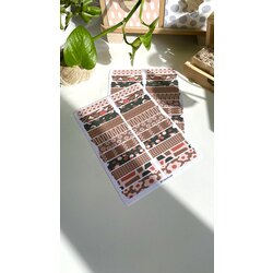 kahverengi vintage washi tape sticker
