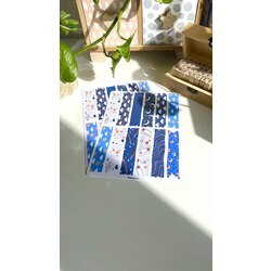 mavi washi tape bant sticker