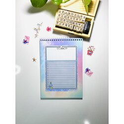 yıldızlı spiralli defter 