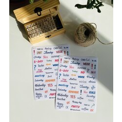 element Journal bullet stiker seti