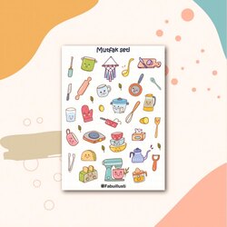 mutfak sticker seti