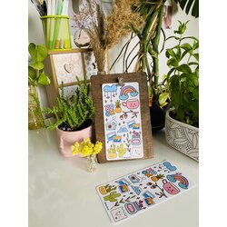 yarı şeffaf cozy sticker