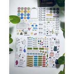 5’li planer element sticker seti