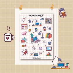 home ofis stickers set