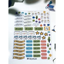 Journal bullet mat sticker
