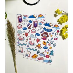 Kawai parlak sticker