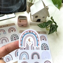 Gökkuşağı parlak sticker 