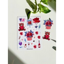 Valentine sevgili günü sticker 
