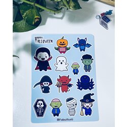 Halloween costume sticker