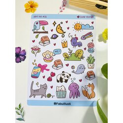 Kawai parlak sticker