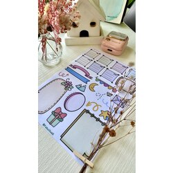 Mat bullet journal sticker