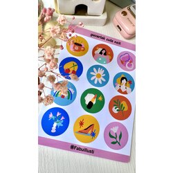 Boho canlı renkli Kawai 