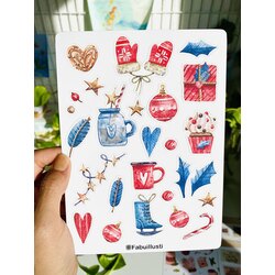 Yıl başı sticker vintage
