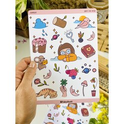 Kawai parlak sticker seti