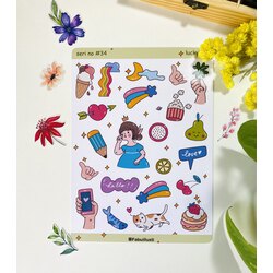 Kawai parlak sticker