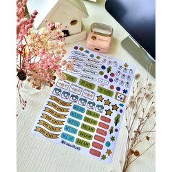Mat sticker bullet journal