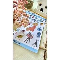 2’li Fotoğrafçı temalı Kawai sticker
