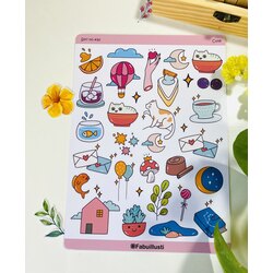 Kawai parlak tatlı sticker