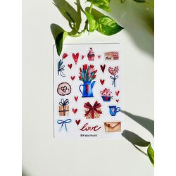 Yıl başı temalı vintage sticker