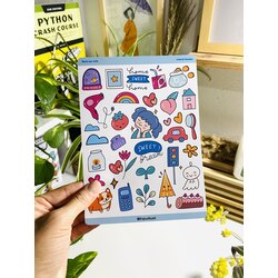 Kawai sticker seti parlak