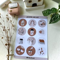 Gökkuşağı parlak sticker