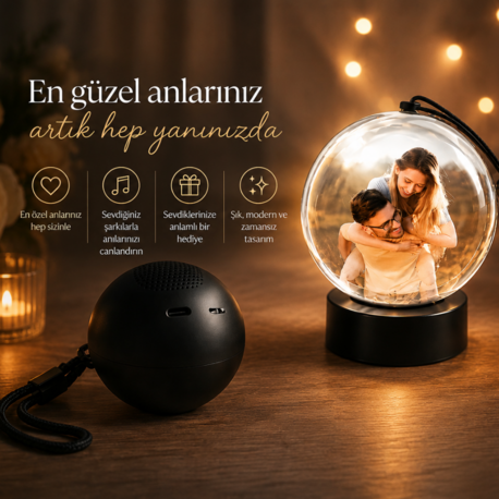 Kişiye Özel Fotoğraf/Videolu Anı Küresi