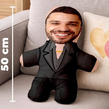 Kişiye Özel Fotoğraflı Siz Hepiniz EŞREFTEK Peluş Oyuncak -50cm-