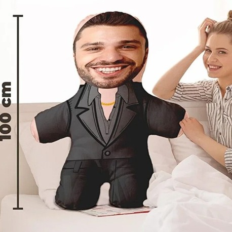 Kişiye Özel Fotoğraflı Siz Hepiniz EŞREFTEK Peluş Oyuncak -100cm-