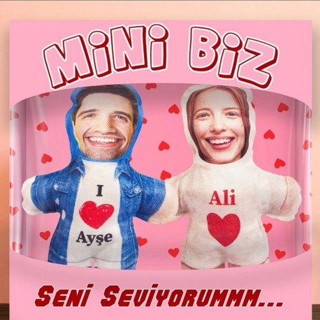 Mini Biz - İsime Özel Fotoğraflı Peluş Oyuncaklar