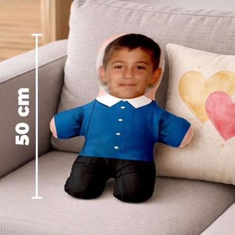Kişiye Özel Fotoğraflı Çocukluğum Peluş Oyuncak -50cm-