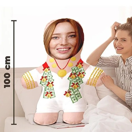 Evlilik Yıl Dönümü Hediyesi Gelin Konseptli Peluş Oyuncak -100cm-