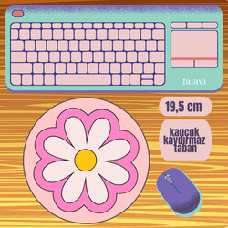 Pembe çiçek Mousepad