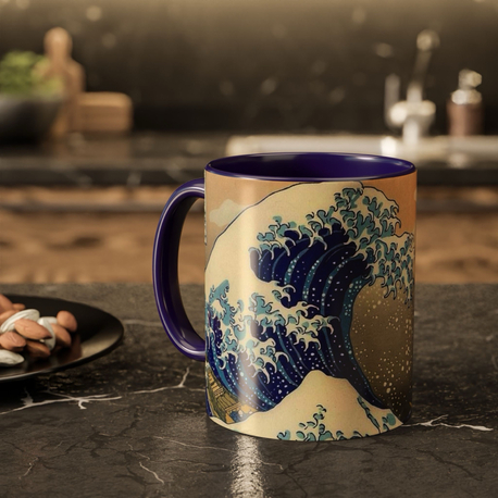 Hokusai Büyük Dalga Kupa