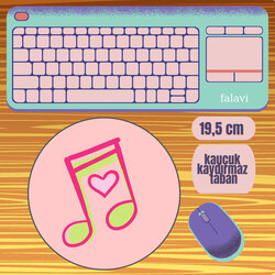 Pembe müzik nota Mousepad