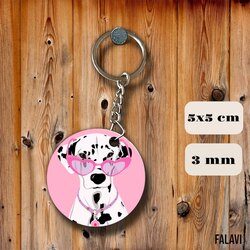 Pembe köpek anahtarlık