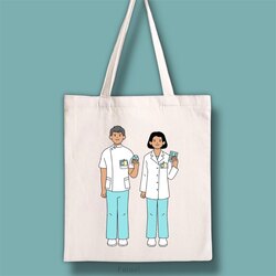 Doktor-sağlık bez çanta